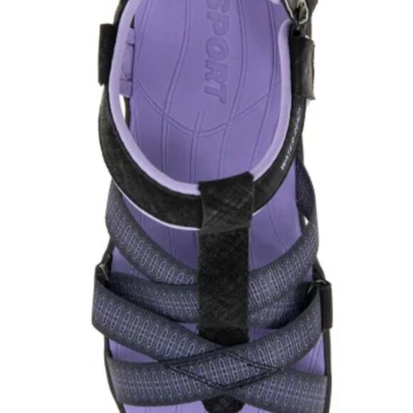 Jsport by Jambo Women's Strap Sandal Black Purple Size 11 NIB - Picture 5 of 11